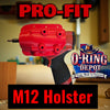 O-Ring Depot Pro Fit Holster for Milwaukee M12 1/4" Screwdriver (Model 2401-20)