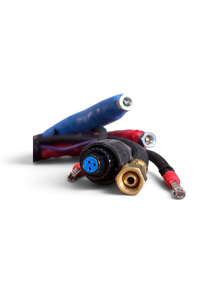 50' x 3/8" HP Heated Hose, 3500 PSI, Interlocking Scuff Guard Jacket + TC