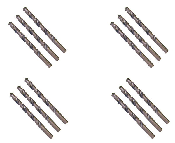 Professor Foam 12 Pack Clean Out Drill Bits HSS Black Oxide FITS 246628