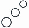 Rubber penis ring set - black pack of 4 inside diameters: 1.25"; 1.5"; 1.75"; 2"