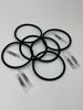 6 o-rings + 6 lubes Compatible with Everpure EV307119 Water Filter (4" Diameter)